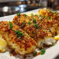 Crispy Baked Cod with Garlic Breadcrumbs
