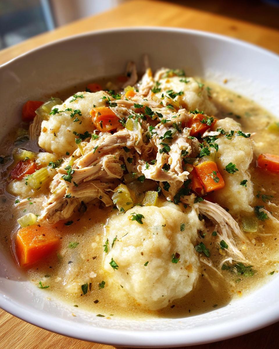 Crock Pot Chicken and Dumplings - detail 1