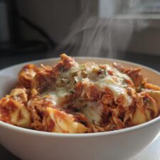 Slow Cooker Chicken Tortellini