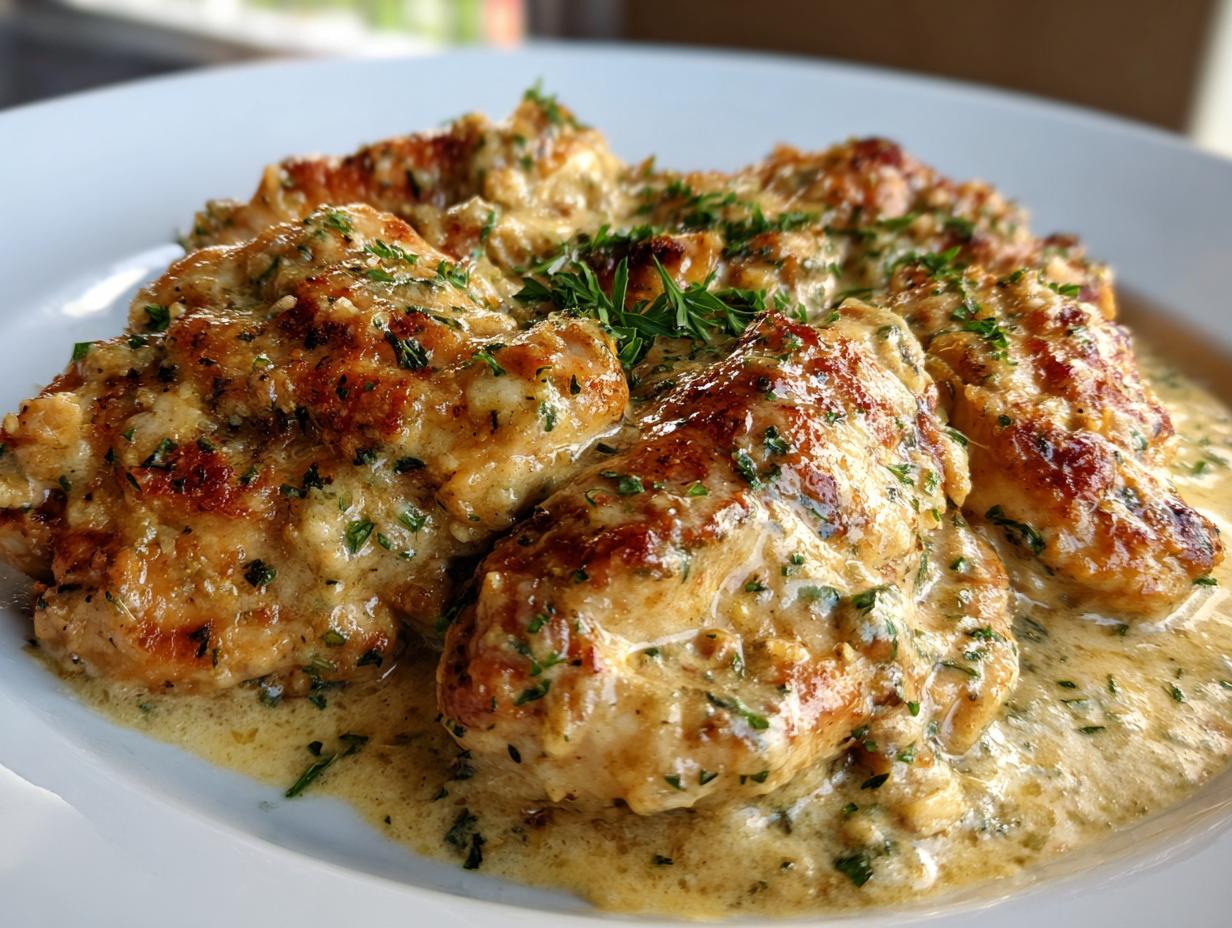 Crockpot Creamy Garlic Parmesan Chicken