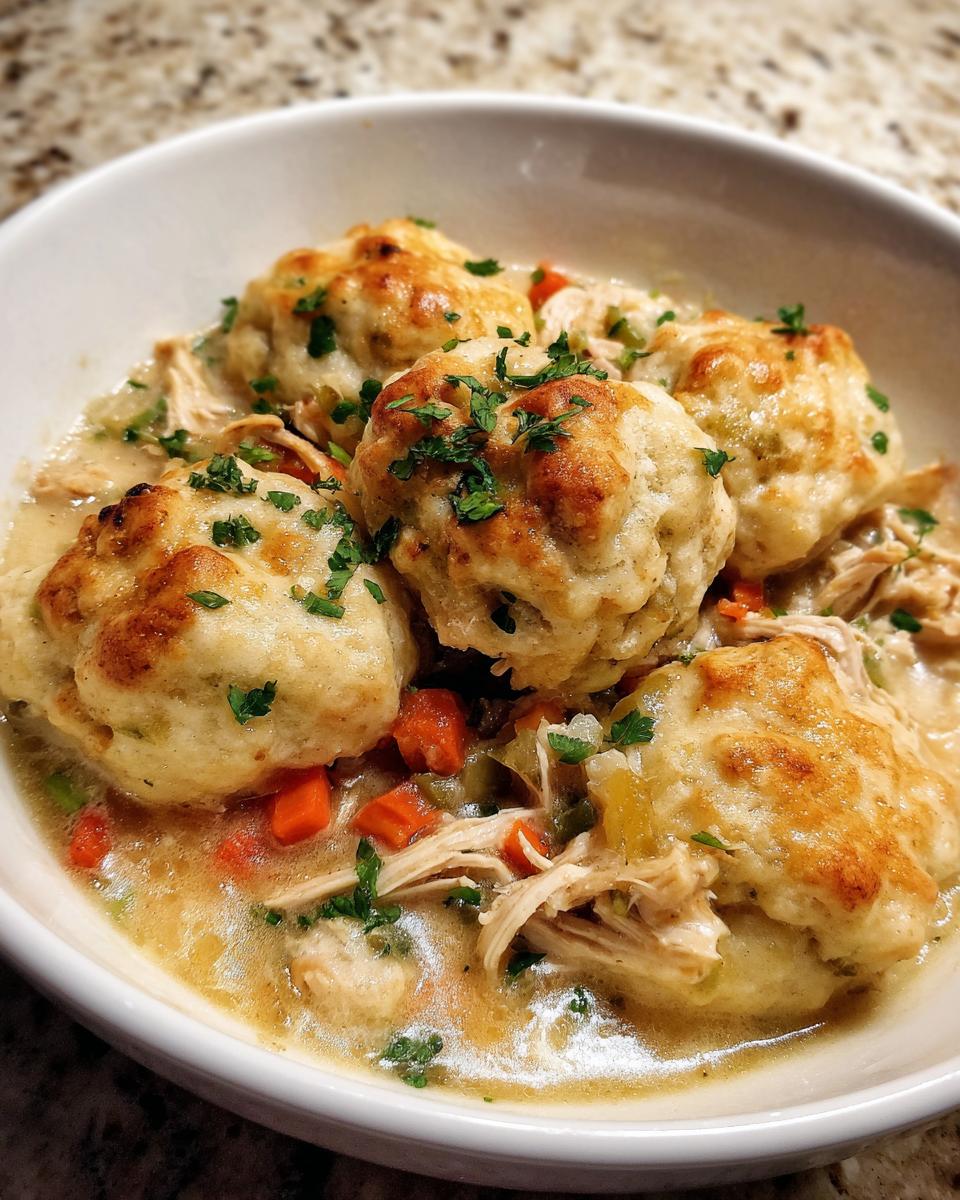 Easy Chicken and Dumplings with Biscuits - detail 2