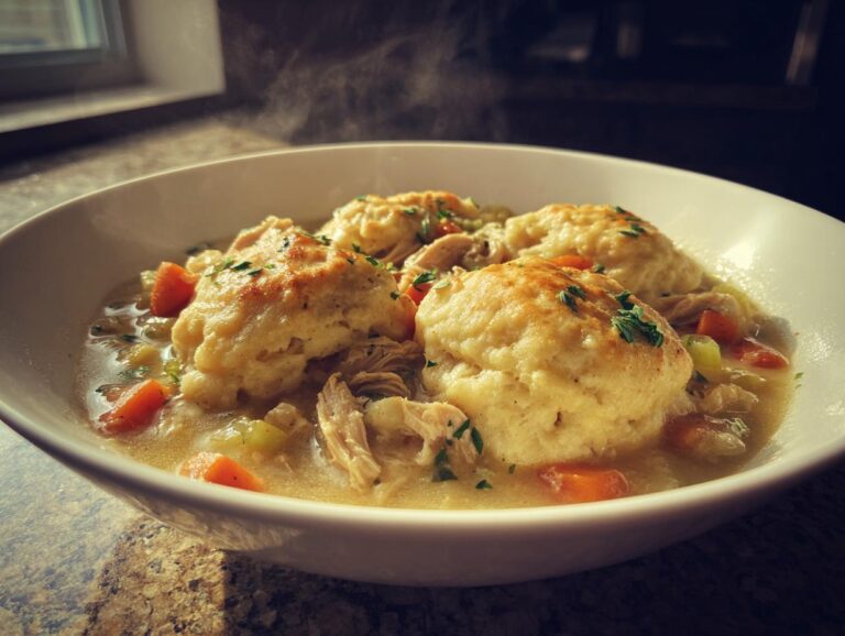 Easy Chicken and Dumplings with Biscuits