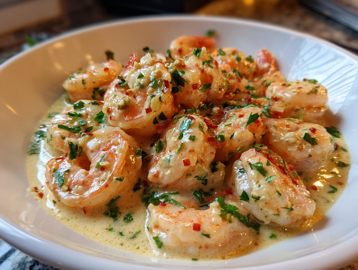 Easy Creamy Garlic Shrimp