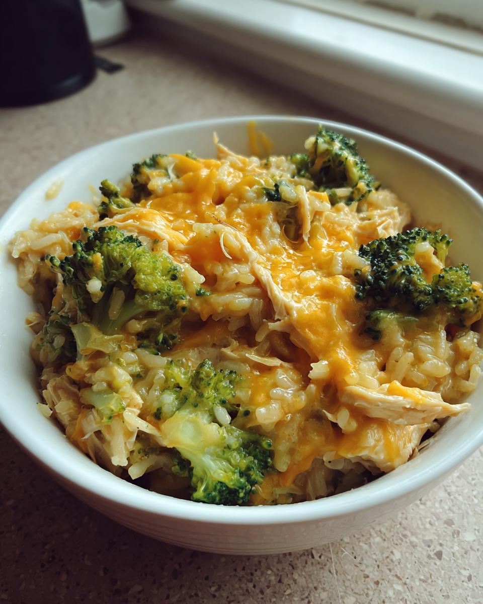 Easy Crockpot Cheesy Chicken Broccoli Rice - detail 2