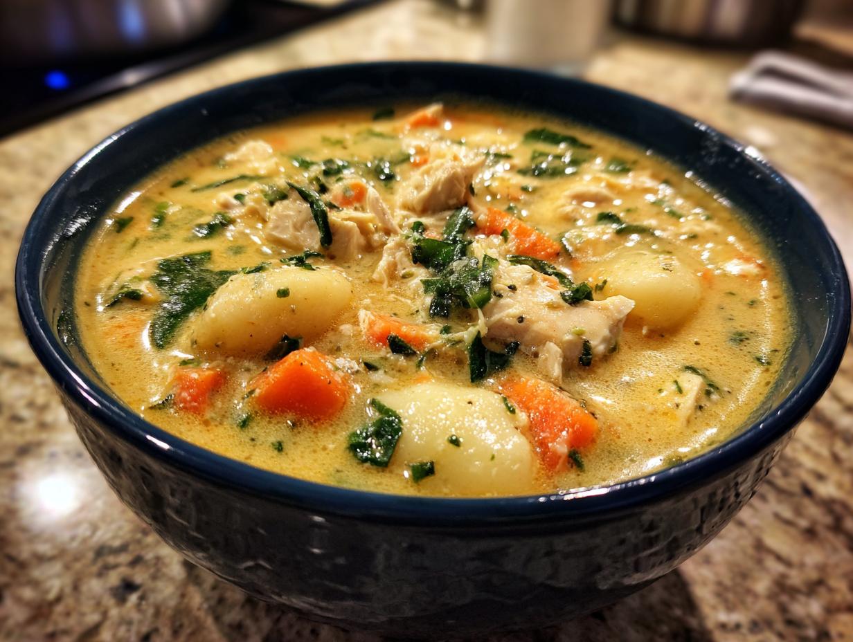 Easy Homemade Olive Garden Chicken Gnocchi Soup