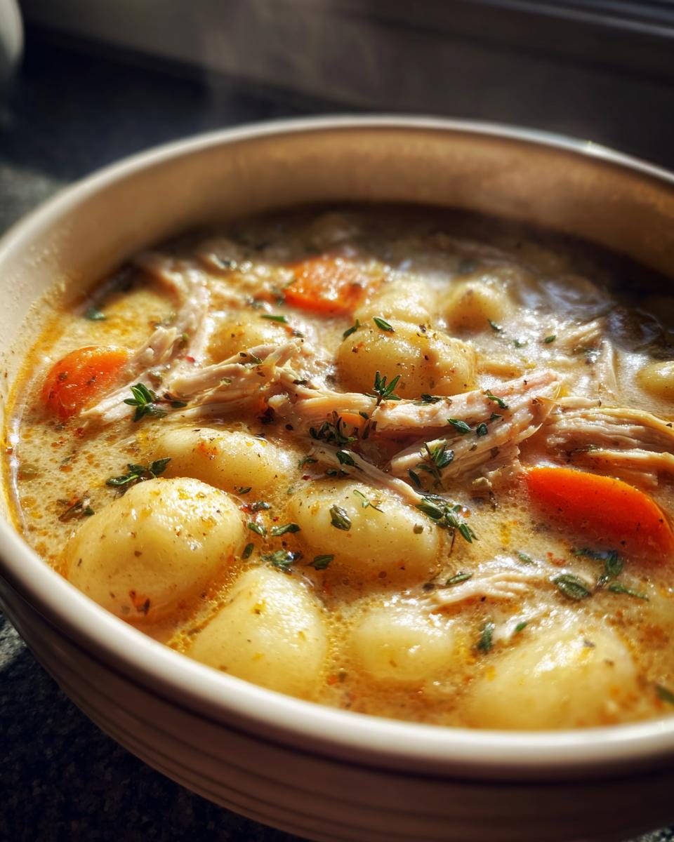Easy Rotisserie Chicken Gnocchi Soup - detail 2