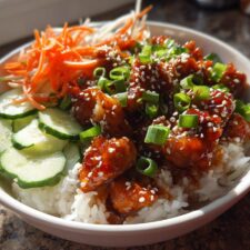 Firecracker Ground Chicken Bowl