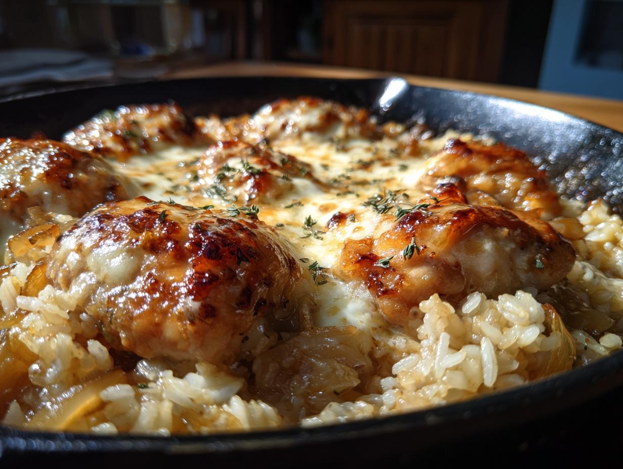 French Onion Chicken Rice