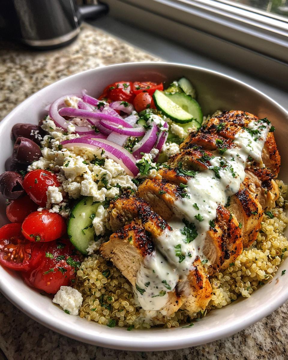Greek Chicken Bowls - detail 1