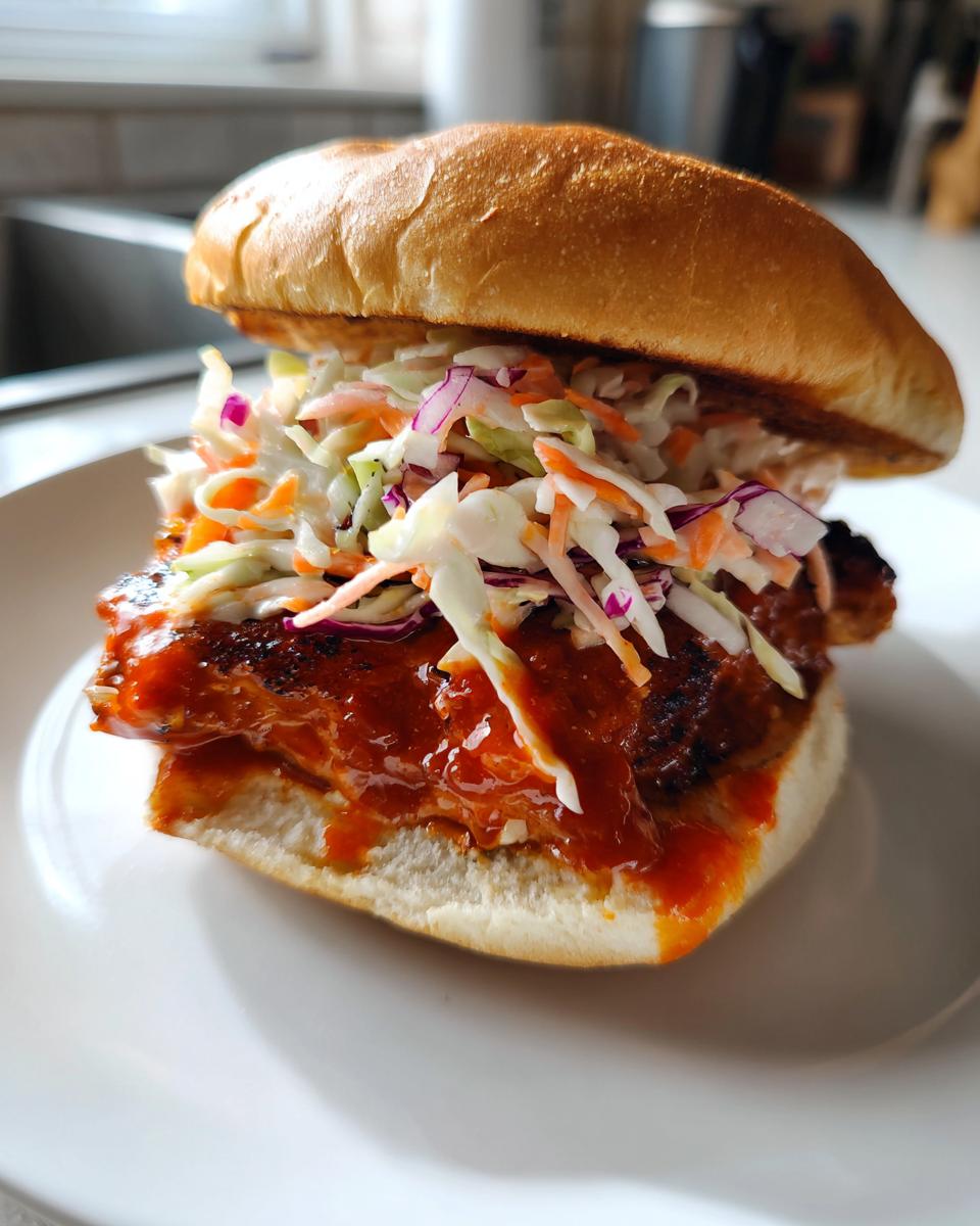 Grilled Buffalo Chicken Sandwiches with Grinder Slaw - detail 2