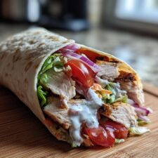 Grilled Chicken Wrap with Greek Yogurt