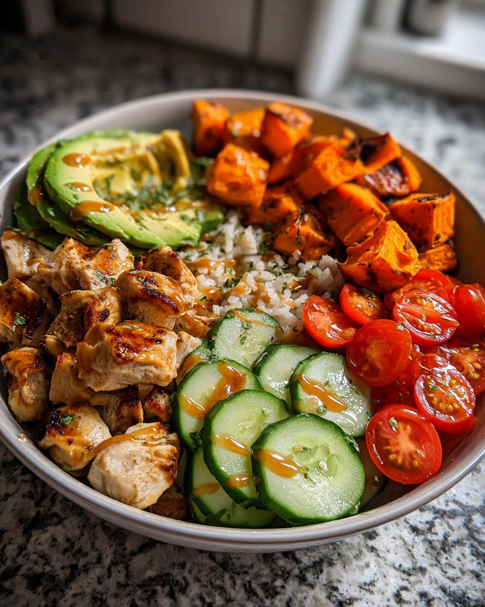 Healthy Chicken & Sweet Potato Rice Bowl - detail 2