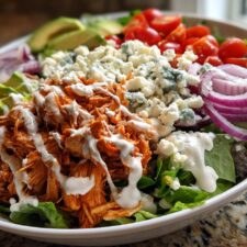 Buffalo Chicken Salad with High Protein