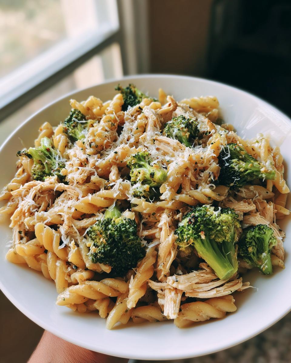 High Protein Rotisserie Chicken Broccoli Pasta - detail 2