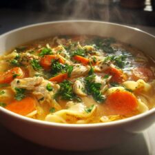 Homemade Chicken Noodle Soup from Scratch