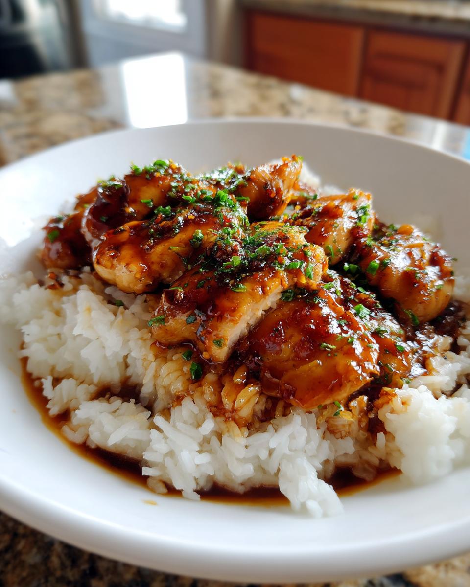 Honey BBQ Chicken Rice - detail 2