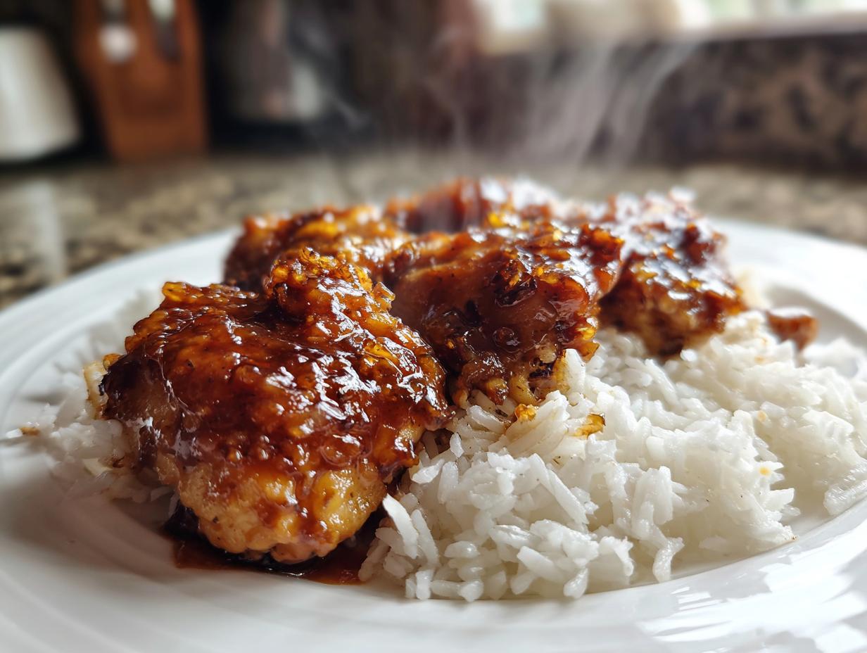 Honey BBQ Chicken Rice