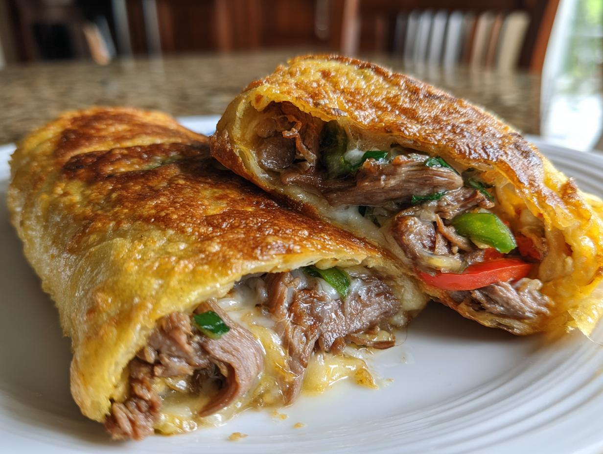 Keto Philly Cheesesteak Rolls