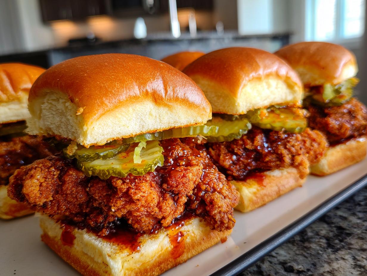 Labor Day Nashville Hot Chicken Sliders