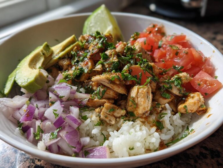 Lime and Cilantro Chicken Rice Bowl