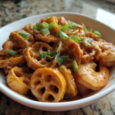 Lotus Seafood Sauce with Shrimp and Squid
