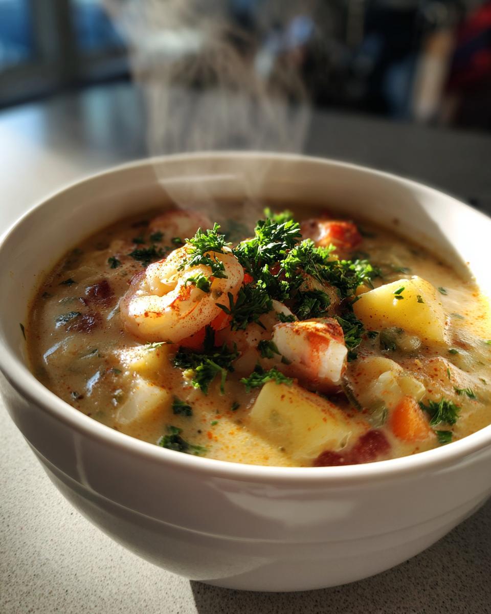 Nova Scotia Seafood Chowder - detail 2