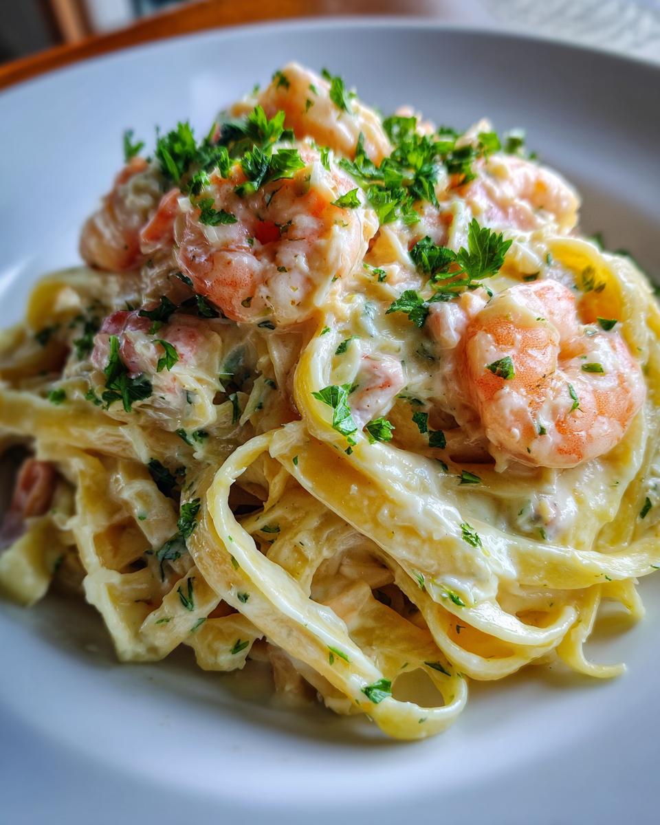 One-Pot Shrimp and Crab Alfredo - detail 2