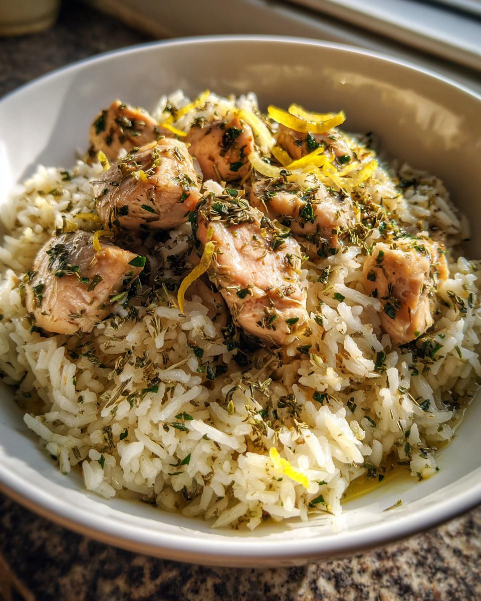Slow Cooker Lemon Herb Chicken and Rice - detail 2