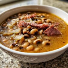 Southern Black Eyed Peas with Ham Hock