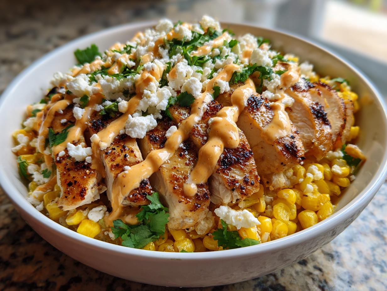 Tasty Street Corn Chicken Bowl