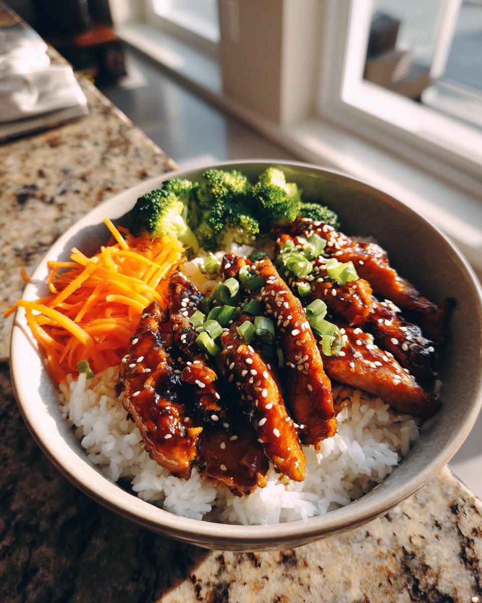 The Best Teriyaki Chicken Rice Bowl - detail 2