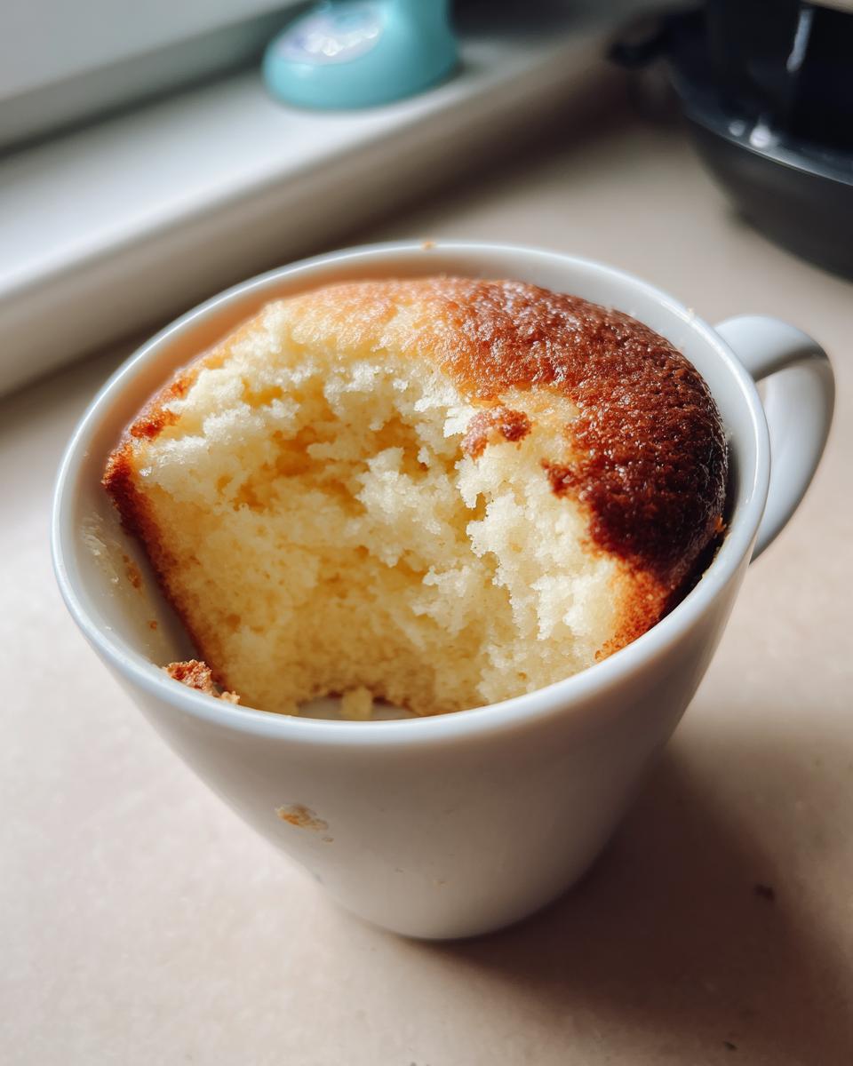 Vanilla Mug Cake - detail 2