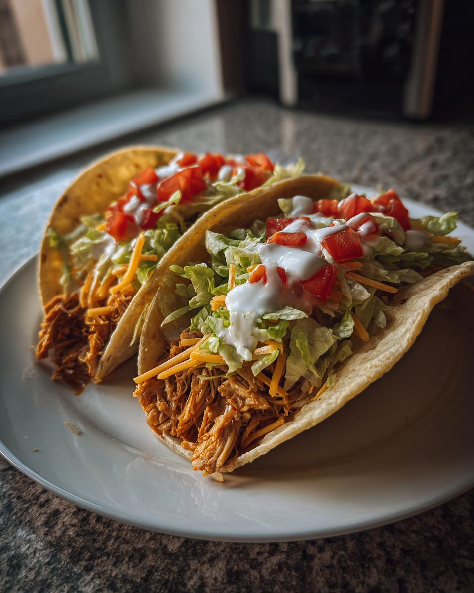 crockpot chicken tacos - detail 2