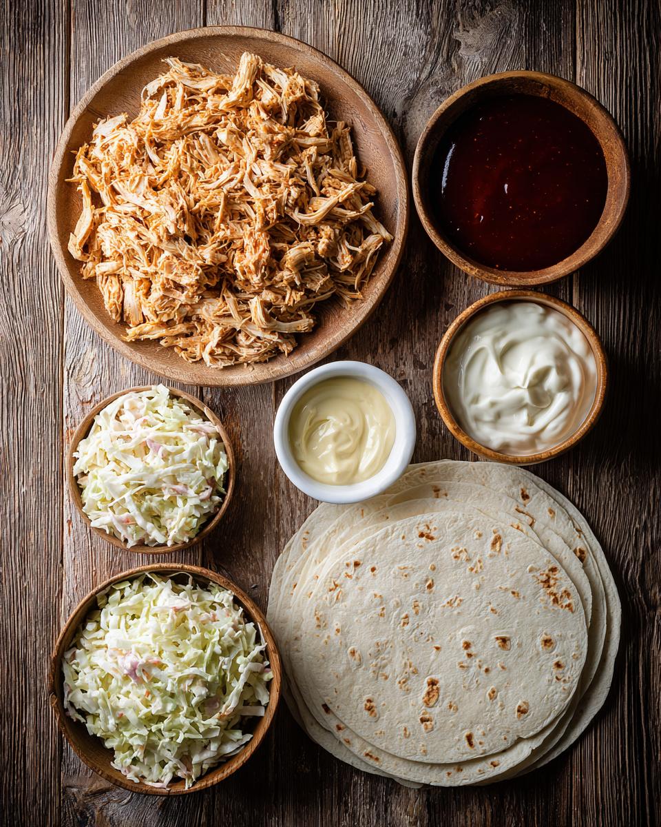BBQ Chicken Coleslaw Wraps - detail 1