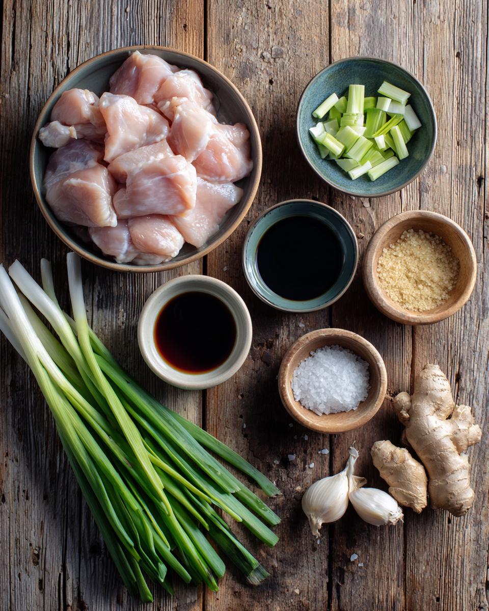Chinese Scallion Chicken - detail 1