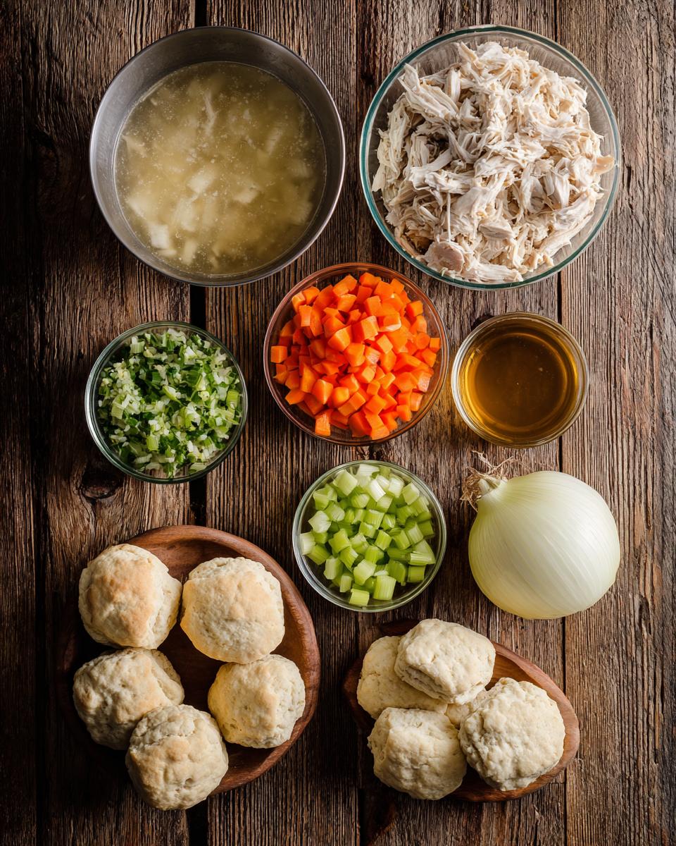 Easy Chicken and Dumplings with Biscuits - detail 1