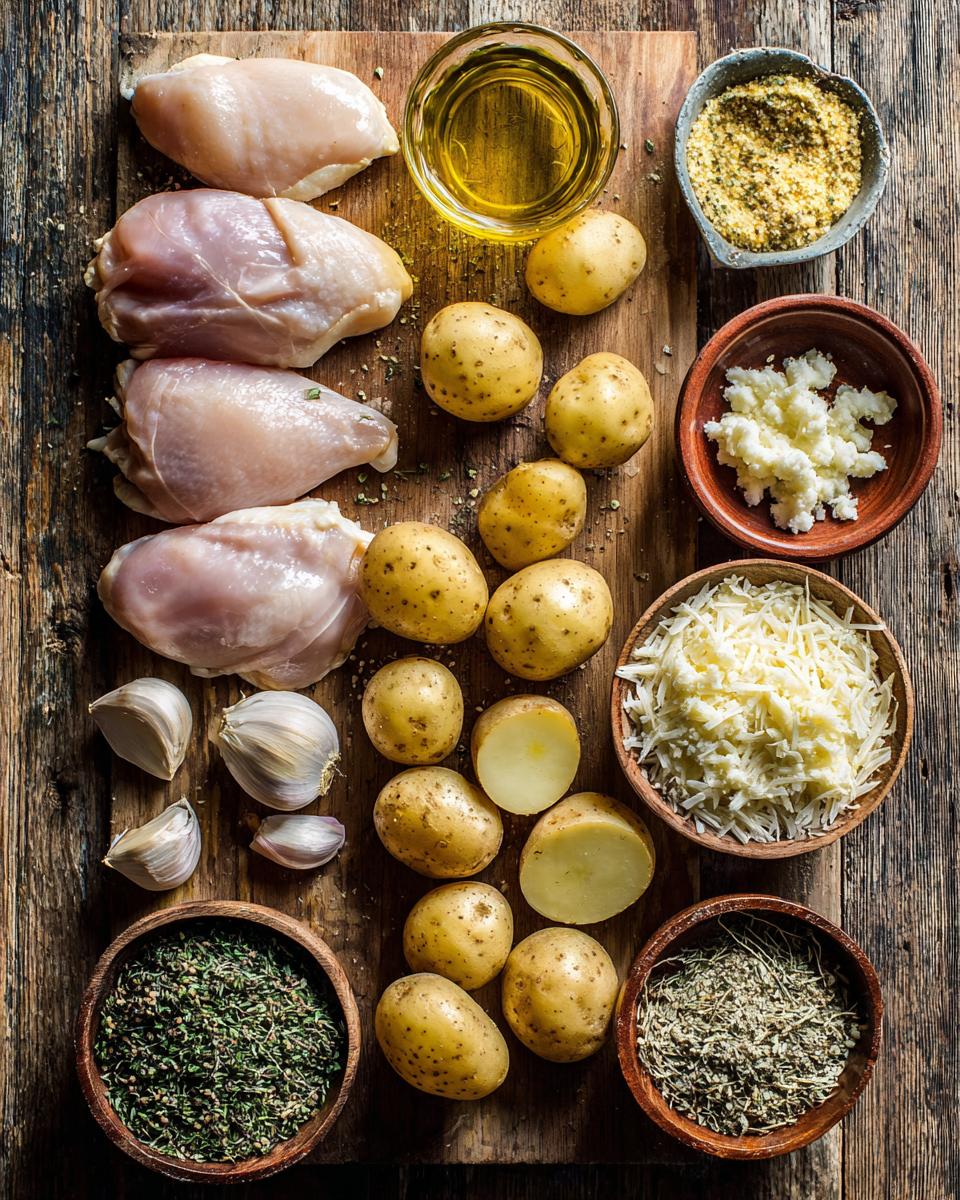 Garlic Parmesan Chicken & Potatoes - detail 1