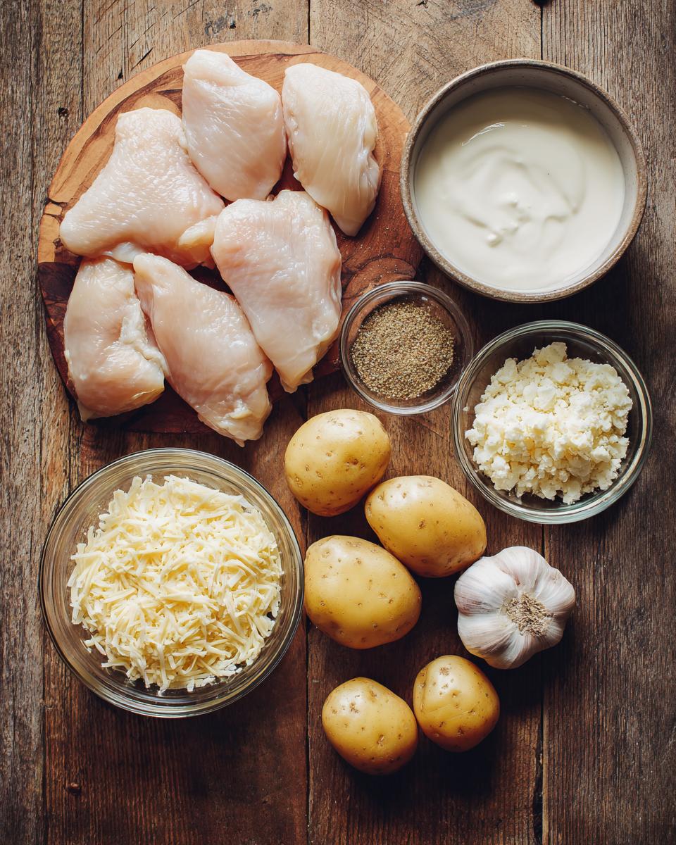 Garlic Parmesan Crockpot Chicken and Potatoes - detail 1