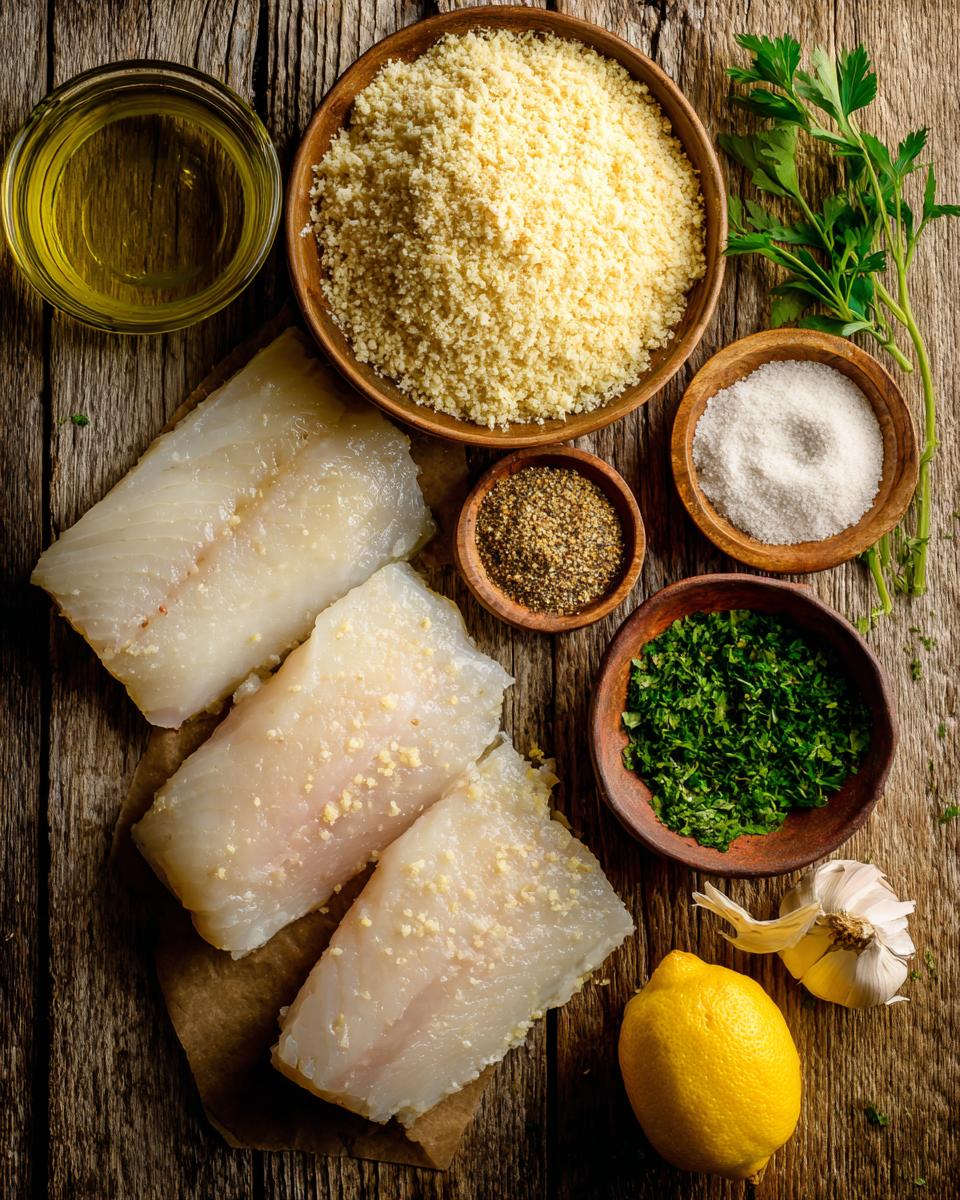 Garlic Parmesan Crusted Halibut - detail 1