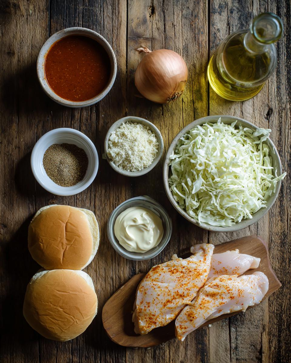 Grilled Buffalo Chicken Sandwiches with Grinder Slaw - detail 1