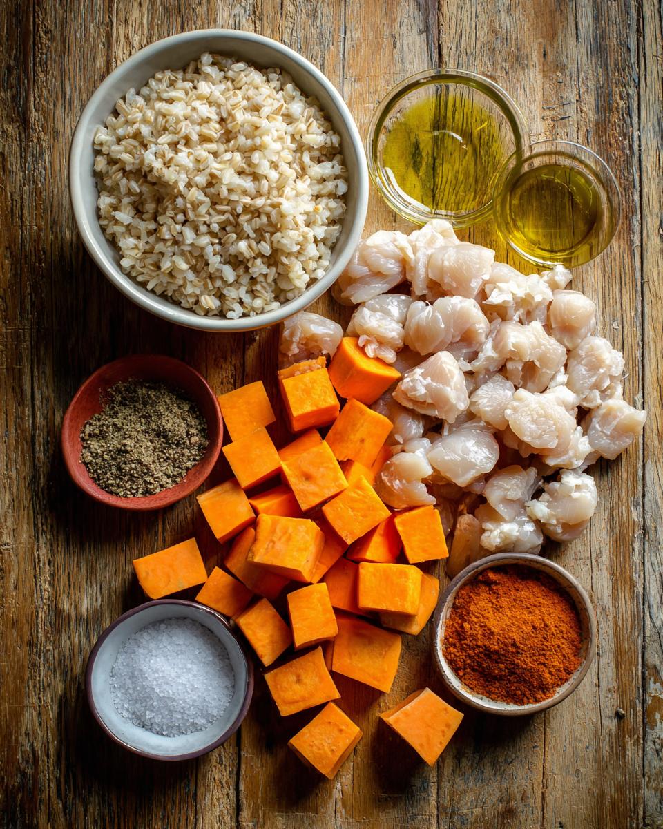Healthy Chicken & Sweet Potato Rice Bowl - detail 1