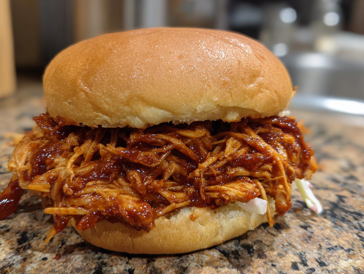BBQ Pulled Chicken Sandwiches