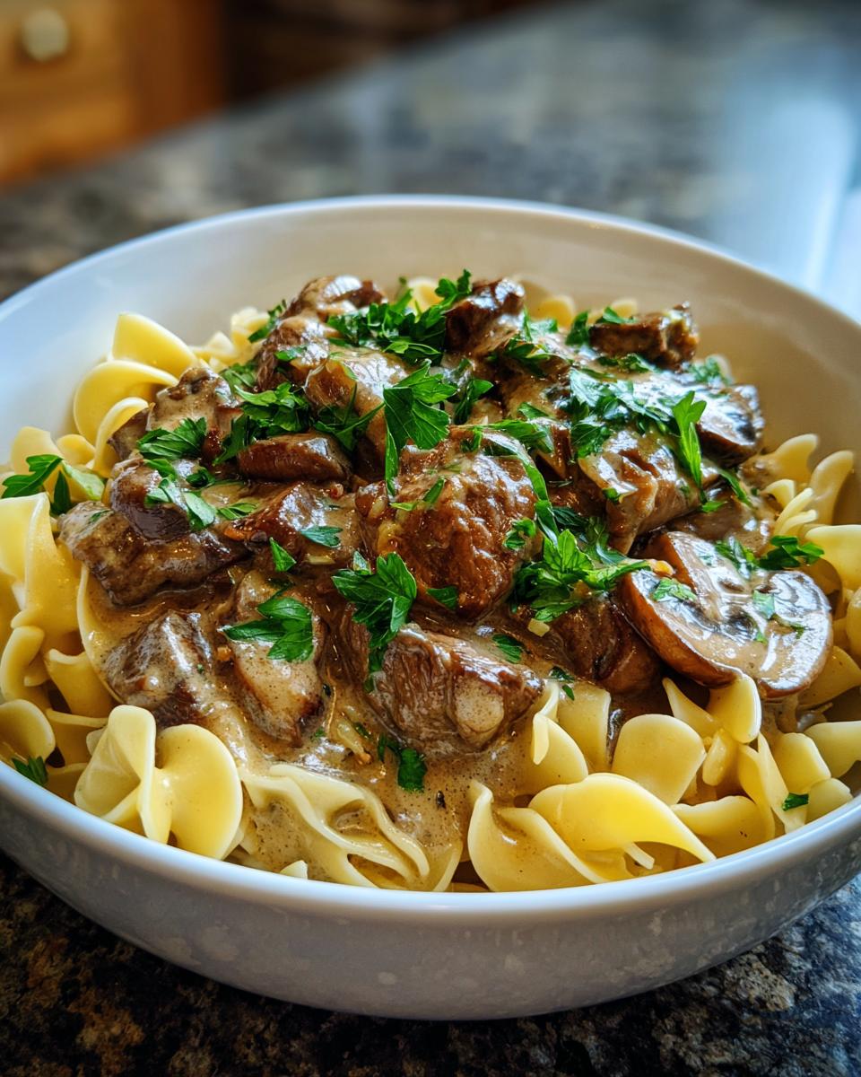 Beef Stroganoff - detail 2