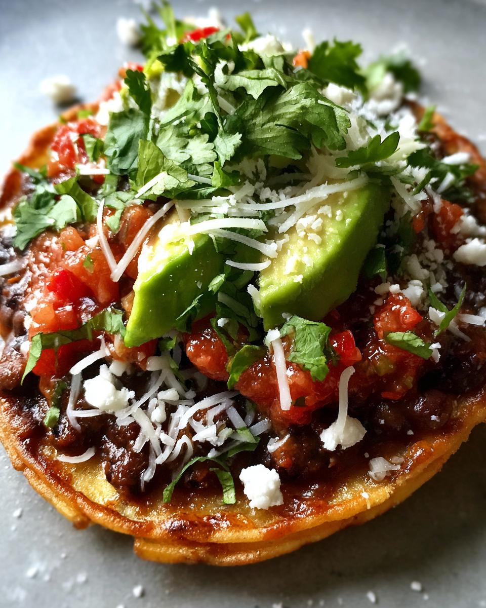 Black Bean Tostadas - detail 2