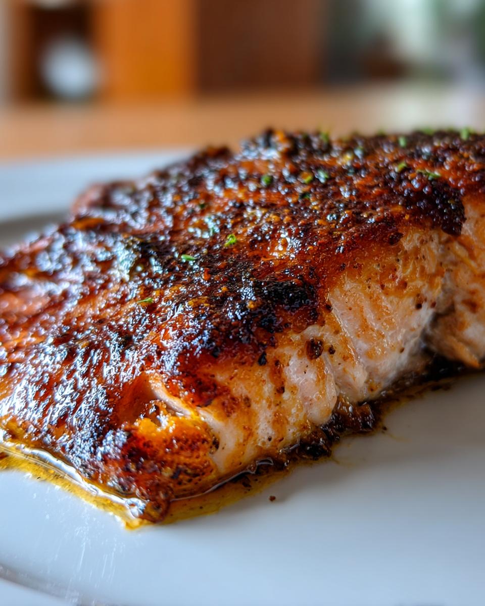 Blackened Salmon with Butter Sauce - detail 2