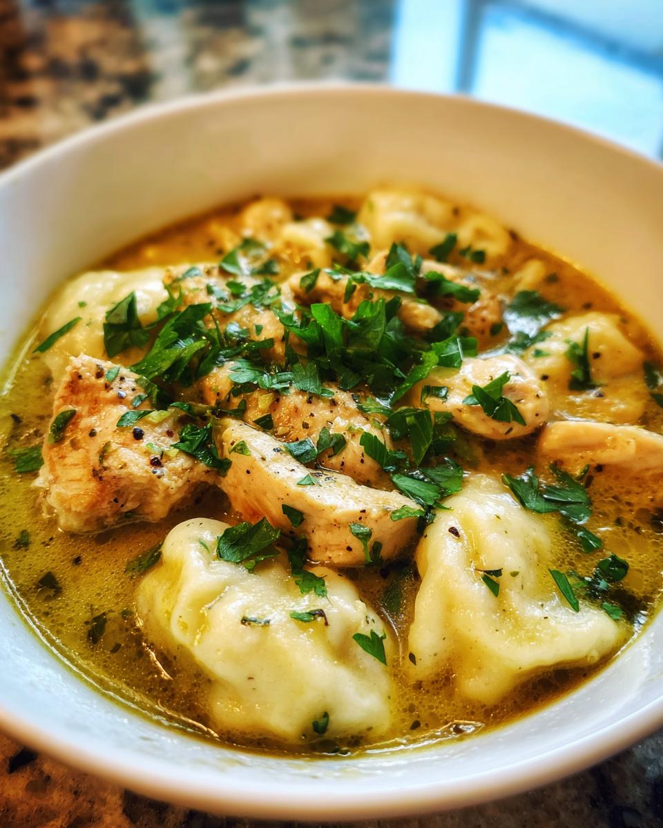 Chicken and Dumplings - detail 2
