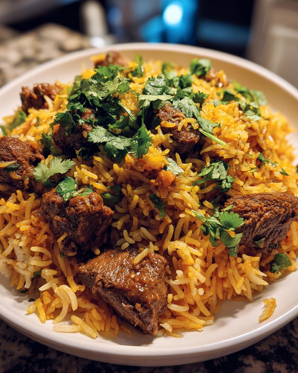 Crockpot Beef Biryani - detail 2