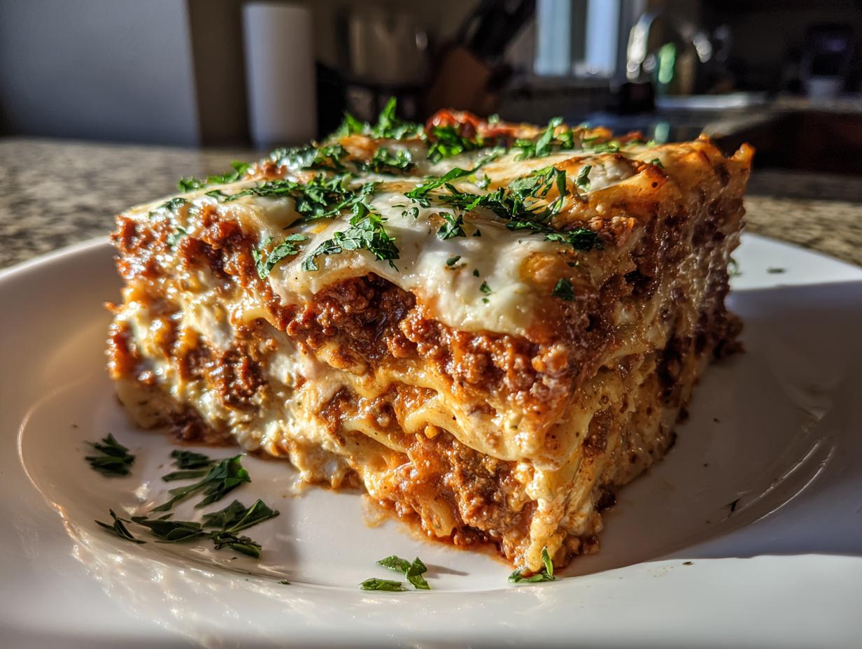 Crockpot Lasagna (Beef)