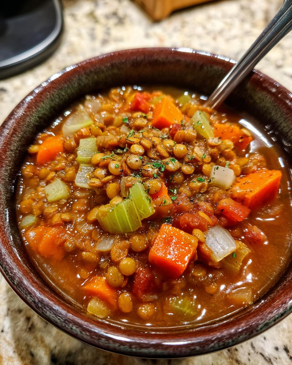 Crockpot Lentil Soup - detail 2