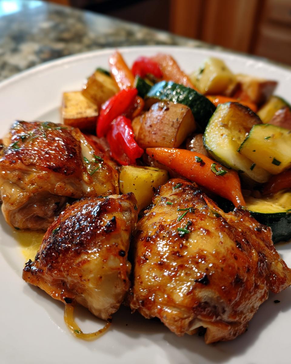 Honey Mustard Sheet Pan Chicken & Vegetables - detail 2